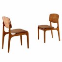 Ver imagem 1 de Conjunto com 2 Cadeiras Malta Gold em Madeira Maciça para Sala de Jantar Moderna Mobília