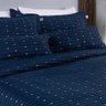 Cobre Leito Queen Urbany Bordado Hipercal 400 Fios 7 Peças - Azul Marinho - 3