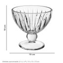 Ver imagem 6 de Jogo 6 Peças Conjunto de Sobremesa de Cristal 300ml Transparente 10x10x10cm Mesa
