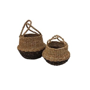 Cesto de Fibra Natural com Alça