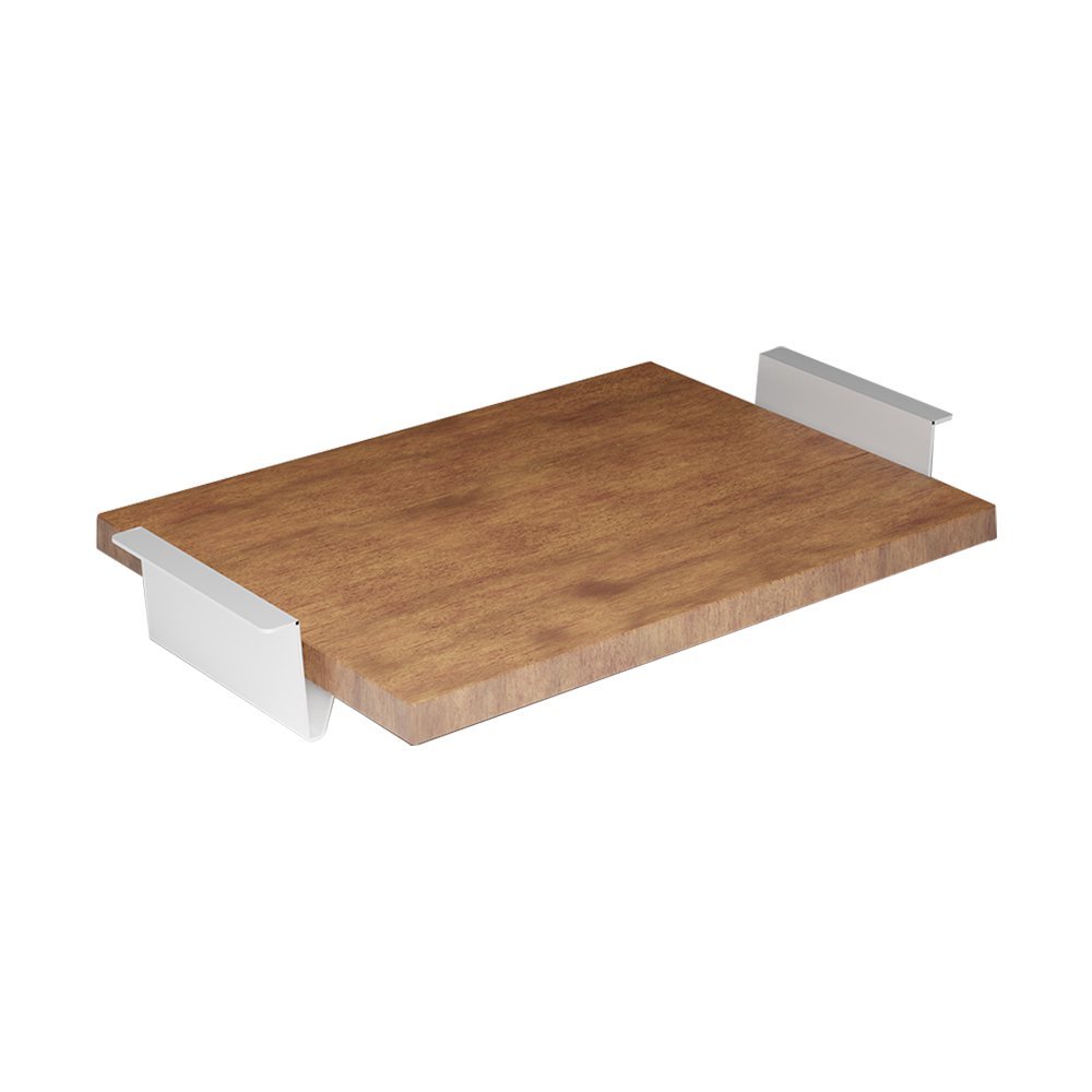 Bandeja em Madeira Decorativa para Café Linha Nexo 50x30cm - Branco - 2