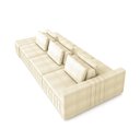 Ver imagem 5 de Sofá Ilha com Encosto e Almofadas Móveis Olimpo 425cm Modulado Bouclê Off White G45 - Gran Belo