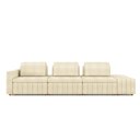 Ver imagem 4 de Sofá Ilha com Encosto e Almofadas Móveis Olimpo 425cm Modulado Bouclê Off White G45 - Gran Belo