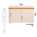 Ver imagem 3 de Painel para TV até 80 Polegadas 132cm x 200cm Orgânico Hera Espresso Móveis