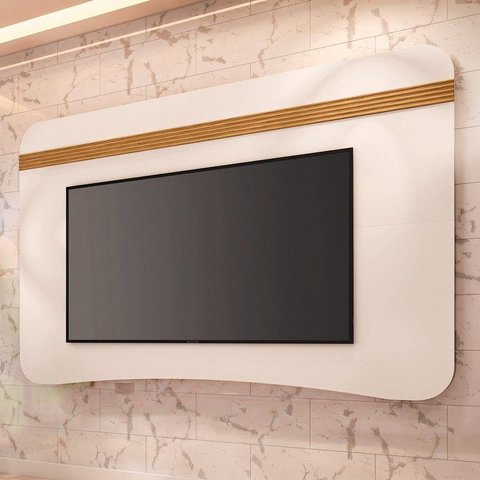 Painel para TV até 80 Polegadas 132cm x 200cm Orgânico Hera Espresso Móveis