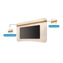 Ver imagem 4 de Painel para TV até 80 Polegadas 132cm x 200cm Orgânico Hera Espresso Móveis