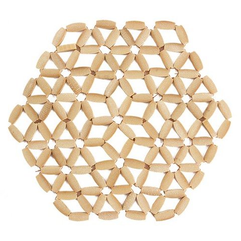 Descanso Panela Esteira Bambu 16x18 Cm Mimo Bm20287