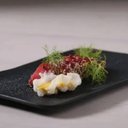 Ver imagem 2 de Travessa Cerâmica 27x17cm Juta Preto Matte Sushi Porto Brasil Servir Retangular Mesa Posta