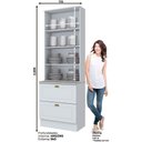 Ver imagem 2 de Cristaleira Henn 2 Portas Sd C357-05 Branco