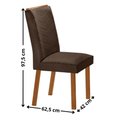 Ver imagem 3 de Mesa de Jantar Carolina 180cm Tp MDF Canto Copo Base Detalhe Off White com 6 Cadeiras Liz