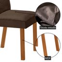 Ver imagem 5 de Mesa de Jantar Carolina 180cm Tp MDF Canto Copo Base Detalhe Off White com 6 Cadeiras Liz