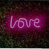 Luminária Parede Love Rosa Neon Led - 1