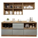 Ver imagem 4 de Cozinha Completa Modulada 4 Peças 6 Portas 4 Gavetas com Rodapé Norten