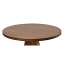Ver imagem 2 de Mesa Lateral Cone Diâmetro de 50 cm Castanho com Lamina Natural
