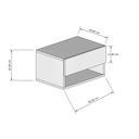 Ver imagem 4 de Aparador Cabeceira Suspensa Branco com Gaveta Superior e Nicho para Quarto Lateral de Cama