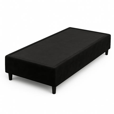 Cama Box Baby 130x60 Bi-partida Suede/sintético:sued/preto
