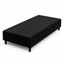 Ver imagem 1 de Cama Box Baby 130x60 Bi-partida Suede/sintético:sued/preto