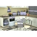Ver imagem 1 de Itens para Cozinha Bordado Ponto Cruz - Casinha Arte & Tear Cortina de Cozinha - Bordada