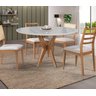 Mesas de Jantar Pandora Casa MAD Mesa Cone Off White 90cm - 1