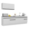 Armário de Cozinha Compacta com Rodapé Veneza Multimóveis MP2111.964 Branco/Preto - 3