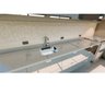 Tampo para Balcão de Cozinha 180x55cm Quartzo Stone Italiano Cinza Claro Polido - 2