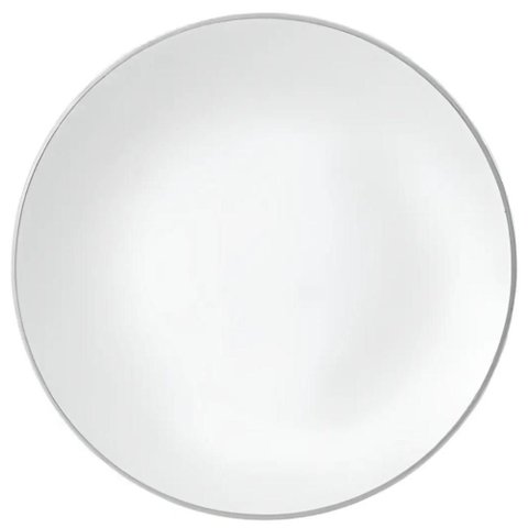 Prato Raso 27cm Porcelana Legacy Silver L Hermitage Branco Borda Prata Louça Jantar Avulso