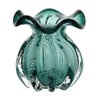 Vaso em Vidro ITALY Murano 10X11CM Verde Esmeralda LYOR 4319 - 1