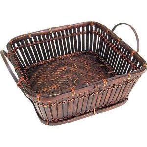 Cesta Quadrada com Alça 25x25x10cm 65g Mundiart Dm0020