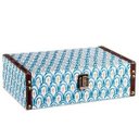 Ver imagem 1 de Caixa Bau MDF Grande AZUL MART 10213G