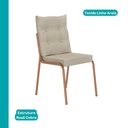 Ver imagem 6 de Conjunto Sala de Jantar 6 Cadeiras Dublin Carraro Rosê Cobre