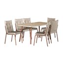 Ver imagem 1 de Conjunto Sala de Jantar 6 Cadeiras Dublin Carraro Rosê Cobre