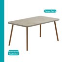 Ver imagem 3 de Conjunto Sala de Jantar 6 Cadeiras Dublin Carraro Rosê Cobre