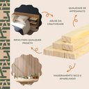 Ver imagem 6 de 40 Ripas P/ Artesanato Repac Madeiras Pinus 3x1,5x30cm