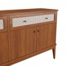 Balcão de Madeira Maciça 4 Portas e 2 Gavetas Viena Amêndoa - 2