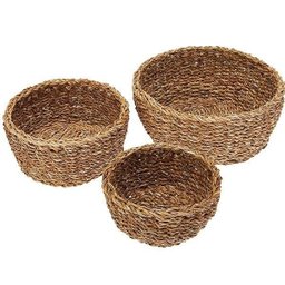 Jogo de 3 Cestas Terra em Fibra L´hermitage 23370 - 1
