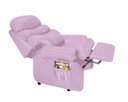 Ver imagem 3 de Poltrona Extensão de Cílios Reclinável Corino Luxuosa:rosa Corino