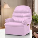 Ver imagem 2 de Poltrona Extensão de Cílios Reclinável Corino Luxuosa:rosa Corino