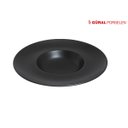 Ver imagem 2 de Prato Apresentação Risoto e Massa Porcelana Retrô Preto Fosco 27cm Gural Porselen Rimmed (GBSATN27GC
