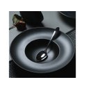 Ver imagem 5 de Prato Apresentação Risoto e Massa Porcelana Retrô Preto Fosco 27cm Gural Porselen Rimmed (GBSATN27GC