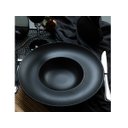 Ver imagem 4 de Prato Apresentação Risoto e Massa Porcelana Retrô Preto Fosco 27cm Gural Porselen Rimmed (GBSATN27GC