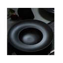 Ver imagem 3 de Prato Apresentação Risoto e Massa Porcelana Retrô Preto Fosco 27cm Gural Porselen Rimmed (GBSATN27GC