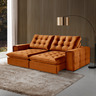 Sofá 180 Galliano Retrátil Reclinável Conforto Sofisticação:terracota - 1
