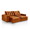 Ver imagem 4 de Sofá 180 Galliano Retrátil Reclinável Conforto Sofisticação:terracota