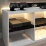 Rack Gamer Geek Branco com Led Incluso A1 - 3