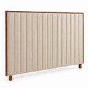 Ver imagem 2 de Painel Cabeceira Estofado Cama Box King Moldura Madeira Lua: Facto Pérola