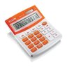 Calculadora De Mesa Visor - Alimentação Solar E Bateria - Blister Mv4128 Laranja - 1