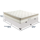 Ver imagem 3 de Cama Box Baú Branco e Colchão King Best Molas Ensacadas King 193x203x33 Anjos