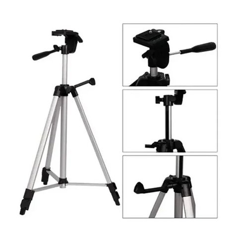 Tripé 1,37 com 3 Tamanhos para Maquina Fotografica Filmadora