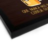Quadro Decorativo em Madeira Que Nunca Nos Falte Cerveja Gelada - 30x30cm (Moldura caixa em laca pre - 2