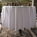 Ver imagem 3 de Toalha de Mesa Mariana Redonda Branca - Poliéster, Diâmetro 150cm
